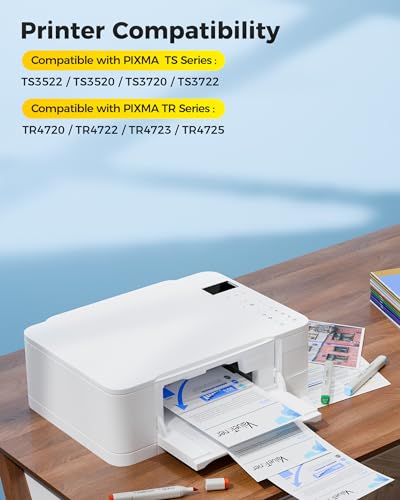 Image of PG-275 XL /CL-276 XL (3-Pack) Compatible with Canon 275 and 276 Ink Cartridges 275XL 276XL for Printer Pixma TR4720 TS3720 TS3522 TR4722 TS3722 TS3520 TS3700 TR4723 TS3500 TR4700 (2 Black, 1 Color)