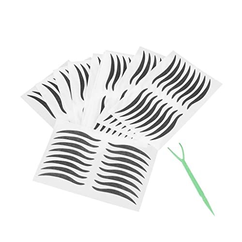 80 Pares Stickers Delineador Negro miniatura 4