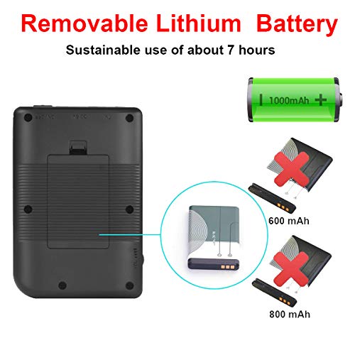 Mini Retro Handheld FC Games Consoles ,Built-in 400 Classic Game, Portable Gameboy 3 Inch LCD Screen 1000mAh Rechargeable Battery TV Output ,Good Gifts for Kids Boys Girls Men Women (Consoles-Black)