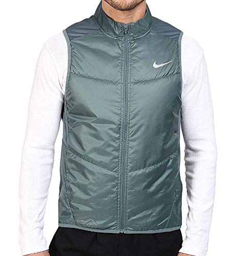 NIKE Men's Polyfill Light Running Vest-Sage-Small 