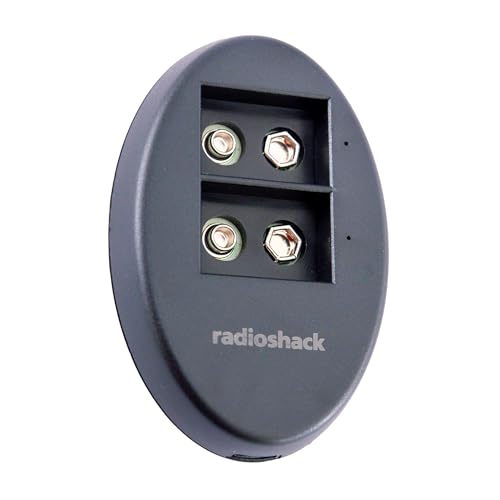 RadioShack 9V USB Dual Battery Charger with USB, Simultaneous Charging, FCC & RoHS Certified, Durable ABS Construction
