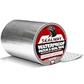 SEALWAY Silver RV Roof Sealant Tape, 8" x 50' Waterproof Repair Seal Tape – Extra Thick, UV-Resistant, Weatherproof Patch for Permanent Leak Sealing on RVs, Trailers, and Mobile Homes