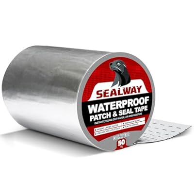 SEALWAY Silver RV Roof Sealant Tape, 8" x 50' Waterproof Repair Seal Tape – Extra Thick, UV-Resistant, Weatherproof Patch for Permanent Leak Sealing on RVs, Trailers, and Mobile Homes