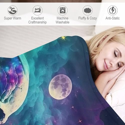 Couverture crâne douce idée cadeau chaleureuse pour sieste et repos - 6