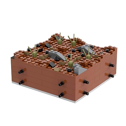 Image of WW2 Battlefield Ground Military Building Block Set.WW2 Building Block Fun for Kids and History Buffs.
