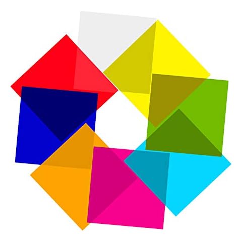 AIEX 120PCS Colored Cellophane Sheets, 7.5x7.5 Inch Colored Cellophane Wrap for Candy, Colored Transparency Sheets for food, DIY Arts Crafts Decoration (8 Colors) Cover