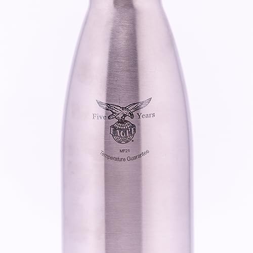 Image of Eagle Primo Stainless Steel Vacuum Double Wall Hot & Cold Water Bottle for Office Home 1000 ml Flask (Pack of 1, Gold, Steel)