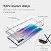 KIOMY Case for Samsung Galaxy Note 10+ / Note 10 Plus Shockproof Bumper Protective Cover Hybrid Design Hard PC Back + Flexible TPU Raised Bezel Slim Fit with Airbags Corners Clear