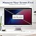MOSISO 23-24 inch Computer Privacy Screen Protector for 16:9 Monitor, Eye Protection Frame Hanging Type Removable Anti-Scratch Acrylic Privacy Filter for Diagonal 23,23.6,23.8,24 inch PC Monitor