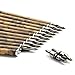 S F Outdoors Carbon Crossbow Arrows 12-Pack, Carbon Crossbow Bolts for Hunting and Target Practice