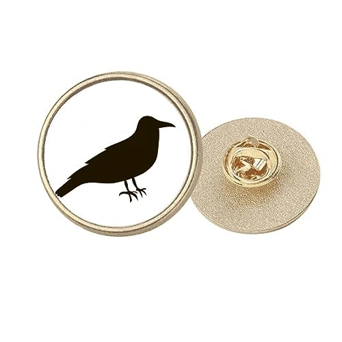 Broche ronde en métal doré de qualité supérieure au motif animal mignon M