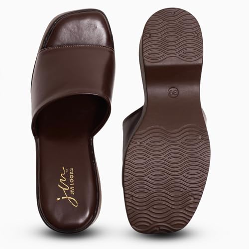 Image of JM LOOKS Women's Wedge Sandals - Open Toe Slip-On with Comfortable Sole | Stylish & Easy to Daily and Casual Outfits