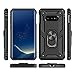 for Samsung Galaxy S10e Case with HD Screen Protectors, Military-Grade Metal Ring Holder Kickstand 15ft Drop Tested Shockproof Cover Case for Samsung Galaxy S10e (2019) Black