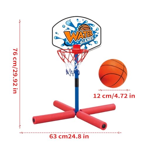 Canasta de baloncesto para piscina en verano y diversión interactiva en el jardín 5
