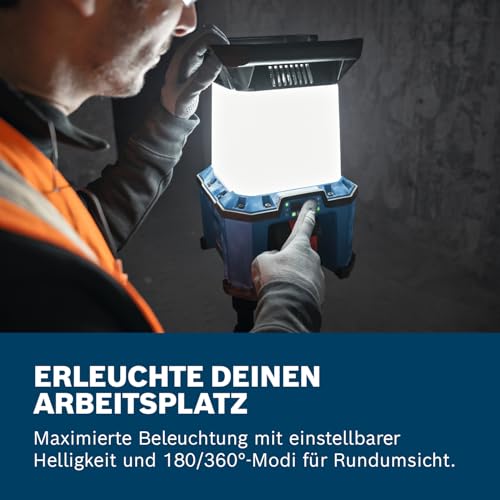 Bosch Professional 18V System Akku-Hybridstrahler GLA 18VH-7500 (inkl. Kaltgerätekabel)