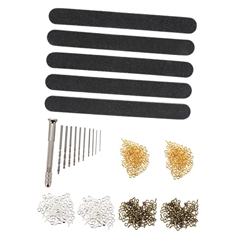 DOITOOL Mini Drill Bits Set 496pcs Precision Pin Vise Hand Drill for Resin Jewelry Craft Kit