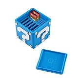 [Große Kapazität] – misst ca. 5 x 5 cm, die Spielkartenaufbewahrung verfügt über 12 Kartenfächer für „Nintendo Switch“-Spielkarten und Micro-SD-Karten.
