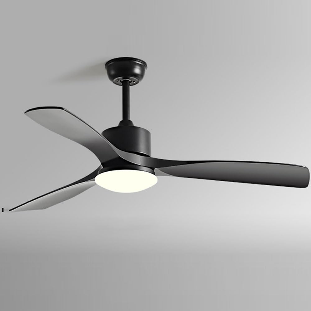 Ventilateur de plafond silencieux à 6 vitesses et lampe moderne