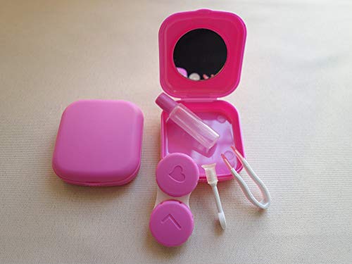 image for Paper Pig Contact Lens Case, 2 Pack Portable Contact Lens Box Kit with