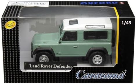 Cararama New DIECAST Toys CAR 1:43 Land Rover Defender Pastel Green White 4-55240