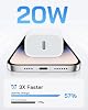 Cargador AISNI para iPhone Carga Rápida 4 Pack 20W PD USB C con Cable de 6 FT Certificado MFi Compatible con iPhone 14/13/12/11 Pro Max/Xs Max/XR/X, iPad - Blanco 4