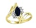 RYLOS Rings For Women 14K Yellow Gold - Diamond & Ruby Ring Marquise Ring Color Stone Gemstone Jewelry For Women Gold Rings