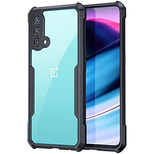 Image of RIGGEAR Xundd Back Cover Case for OnePlus Nord CE 5G (Armor|PC and TPU|Black|Clear)