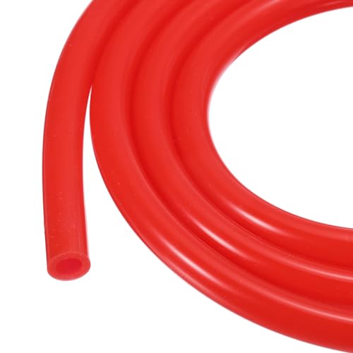 Image of 3.3ft 5 /32 inch ID x 1 /4 inch OD Silicone Tubing Red Industrial Plastic Tubing Pure Silicone Hoses for Pump Siphoning Draining Irrigation Brewing