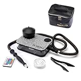 ROSLHG Portable Hookah Set With Everything And Case -Crystal Diamond Small Hookah Set For Travel Flat Hookah Box Hookah Set With Charcoal Holder & Coal Cover- Travel Hookah Set With Everything