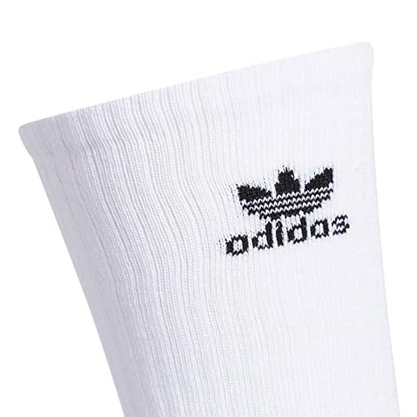 adidas Originals da Uomo Calze (Confezione da 6), Uomo, Crew Black/White, L