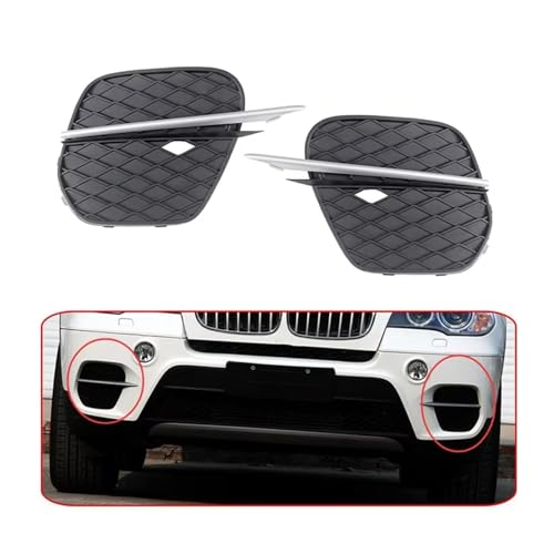 Cubiertas de rejilla de parachoques delantero para X5 E70 de 2011 a 2013 (1 par) 2