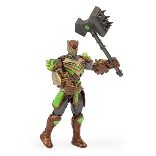 Miniatura 6 de Gormiti - Figura de 15 cm de Rockard con su Martilla Sísmico, Gormiti de la Nueva Era, Armadura de Quitar y Poner, Colores Brillantes y Acabados Metálicos, 9 Puntos de Articulación, Famosa (GRV20300)