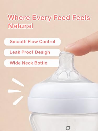 Image of Kidbea Natural Baby Feeding Bottle 150 ML | Wide Neck, Soft Silicone Nipple, Ideal for Newborn & Infant