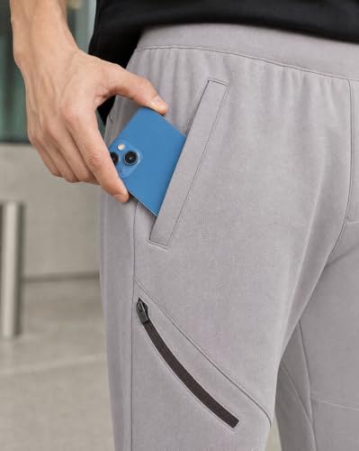 Image of NOBERO Men's Oversized Travel Joggers | Loose Fit | Baggy Relaxed Fit Joggers for Travel