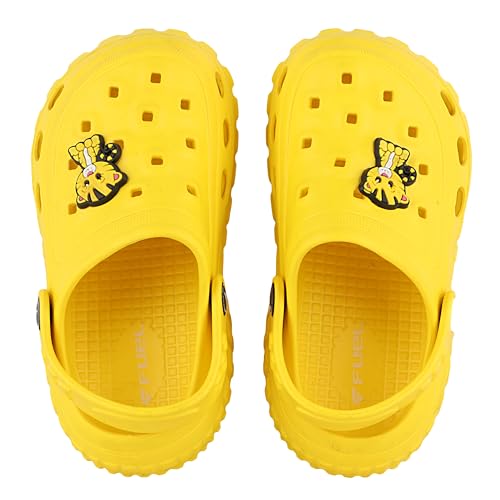 Image of FUEL Poddle Comfortable Indoor & Outdoor Casual Garden Clogs, Soft Cushioned Footbed and Lightweight EVA Slip-On Kids Clogs for Boys & Girls