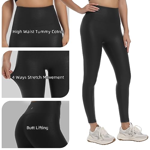 HARTPOR-Faux-Leather-Leggings-for-Women-2528-High-Waisted-Tummy-Control-Leather-Pants-Stretch-Ankle-Pleather-Leggings