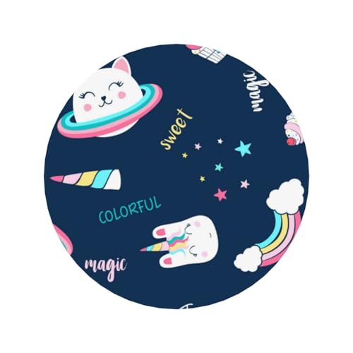 Kühlschrankmagnete aus Acryl mit Saturn-Katze und magischen Symbolen für...