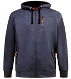 Duke Mens Mansfield Fleece Backed Full Zip Hoodie - Blue - 3XL - Image 1