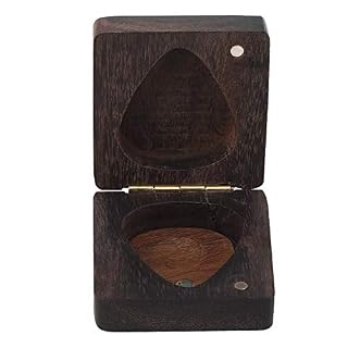 Boîte de sélection de guitare en bois de rose Plectrum Open Magnet Box avec 1 choix de guitare pour le stockage des… - Les Beatles, Paul McCartney, John Lennon, RIngo Starr, George Harrison Boîte de sélection de guitare en bois de rose Plectrum Open Magnet Box avec 1 choix de guitare pour le stockage des… – Image 2