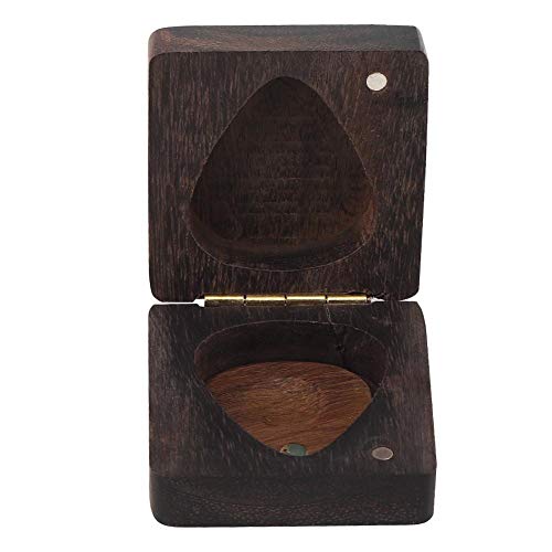 Boîte de sélection de guitare en bois de rose Plectrum Open Magnet Box avec 1 choix de guitare pour le stockage des… - Les Beatles, Paul McCartney, John Lennon, RIngo Starr, George Harrison Boîte de sélection de guitare en bois de rose Plectrum Open Magnet Box avec 1 choix de guitare pour le stockage des… – Image 3