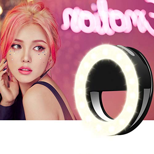 Sangmei Selfie portátil L-ED Light Ring Flash de preenchimento de câmera para celular Universal (ros