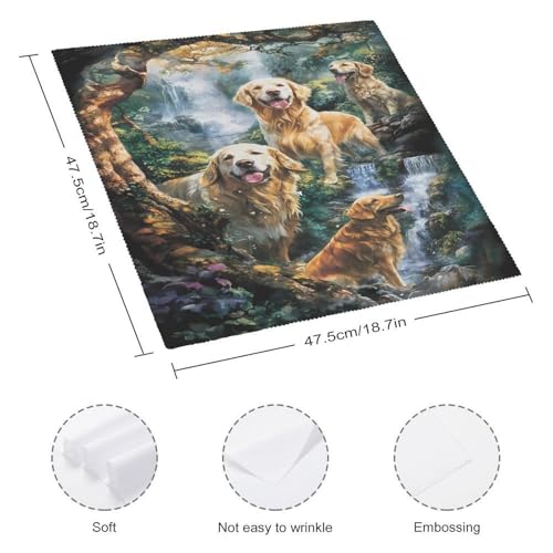 Servilletas de tela con estampado de perros para llenar de alegría tus comidas en familia 3