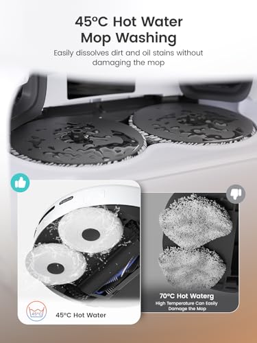 Lefant M3 Max Gen-1 Robot Vacuum Cleaner with Mop, All-in-One Self-Emptying Station, 15,000Pa Strong Suction, Dual-Spin Mops, dToF Laser Navigation, Auto Mop Wash & Drying, WiFi/Alexa Control, Grey - Image 7