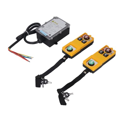 Industrial Crane Remote Control, Industrial Crane Remote Control Electric Hoist Controller Receiver with Lock, Hoist Accessories
