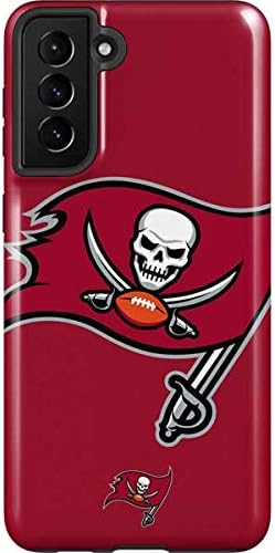 Skinit Pro Phone Case Compatible with Galaxy S21 Plus 5G - Officially Licensed NFL Tampa Bay Buccaneers Large Logo Design