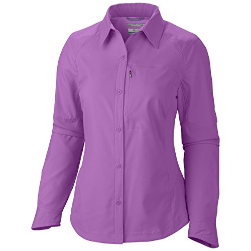 Columbia Sportswear Women s Silver Ridge Long Sleeve Shirt, Foxglove, 2X