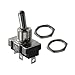 "Electroswitch Inc. 7201D Switch, Toggle, Full Size Power, SPDT, On-None-On, Solder Lug, 20A, 3/4 HP"