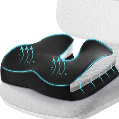 Otauoaea Sitzkissen Orthopädisch Ergonomisches Stuhlkissen aus Memory Foam,...