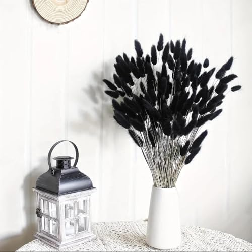 Pampas Grass Decor Tall 50Pcs 45 cm Flores Secas Negras miniatura 2