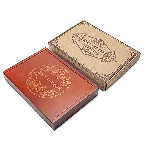 Shut The Box Juego de Dados y Mesa Clásico de Madera miniatura 6